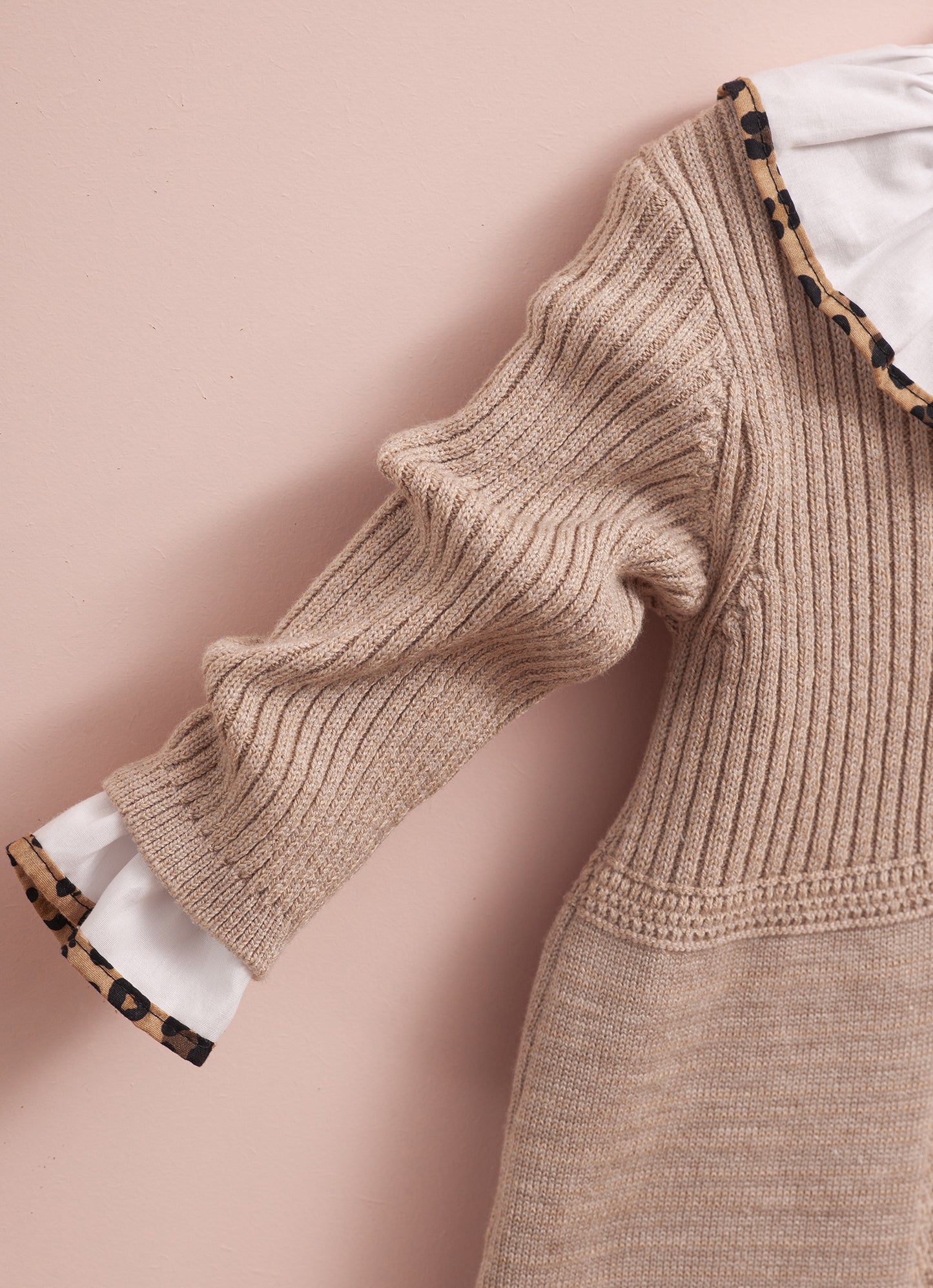 Vestido Tricot Canelado Com Pontos