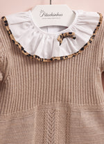 Vestido Tricot Canelado Com Pontos