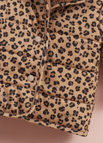 Casaco Puffer Algodão Estampa Onçinha