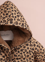 Casaco Puffer Algodão Estampa Onçinha