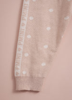 Conjunto Blusa Tricot Ursinha Legging Poá