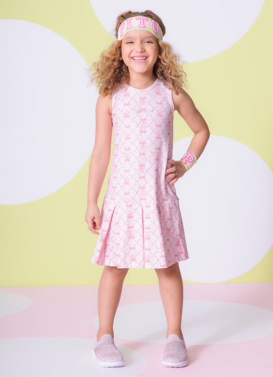 Vestido Light Estampa Raquetes