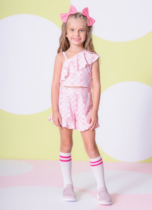 Short Light Estampa Raquetes