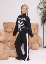 Calça Tricot Canelada Tira Lateral