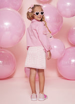 Saia Tricot Jacquard Barbie Patche B