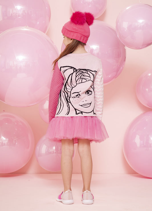 Blusa Tricot Conceito Jacquard Barbie