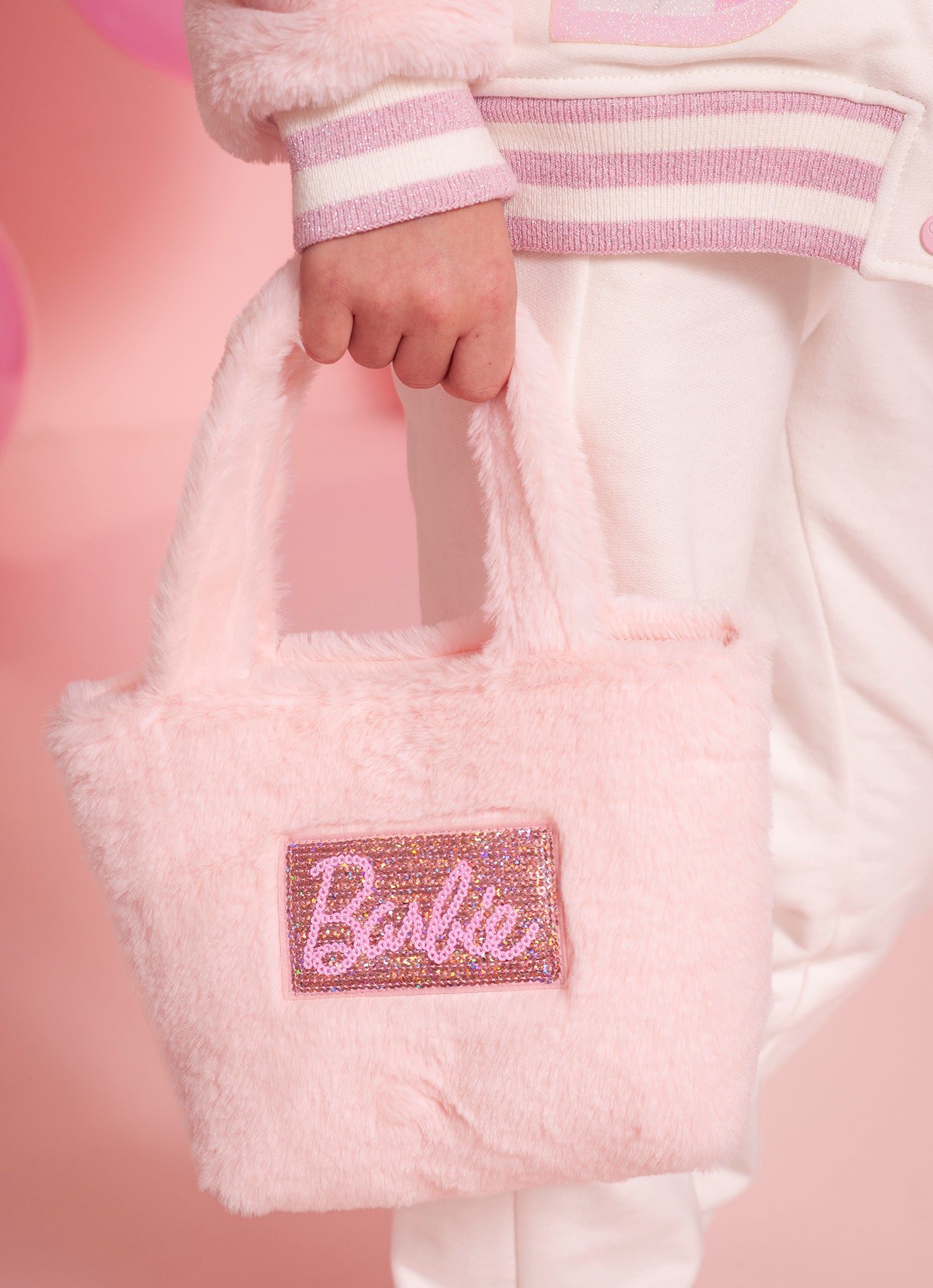 Bolsa Puffer Pele Fake Barbie