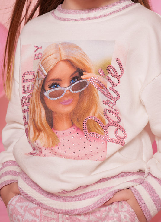 Blusa Moletom Serigrafia Barbie