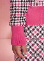 Casaqueto Tricot Xadrez Barbie