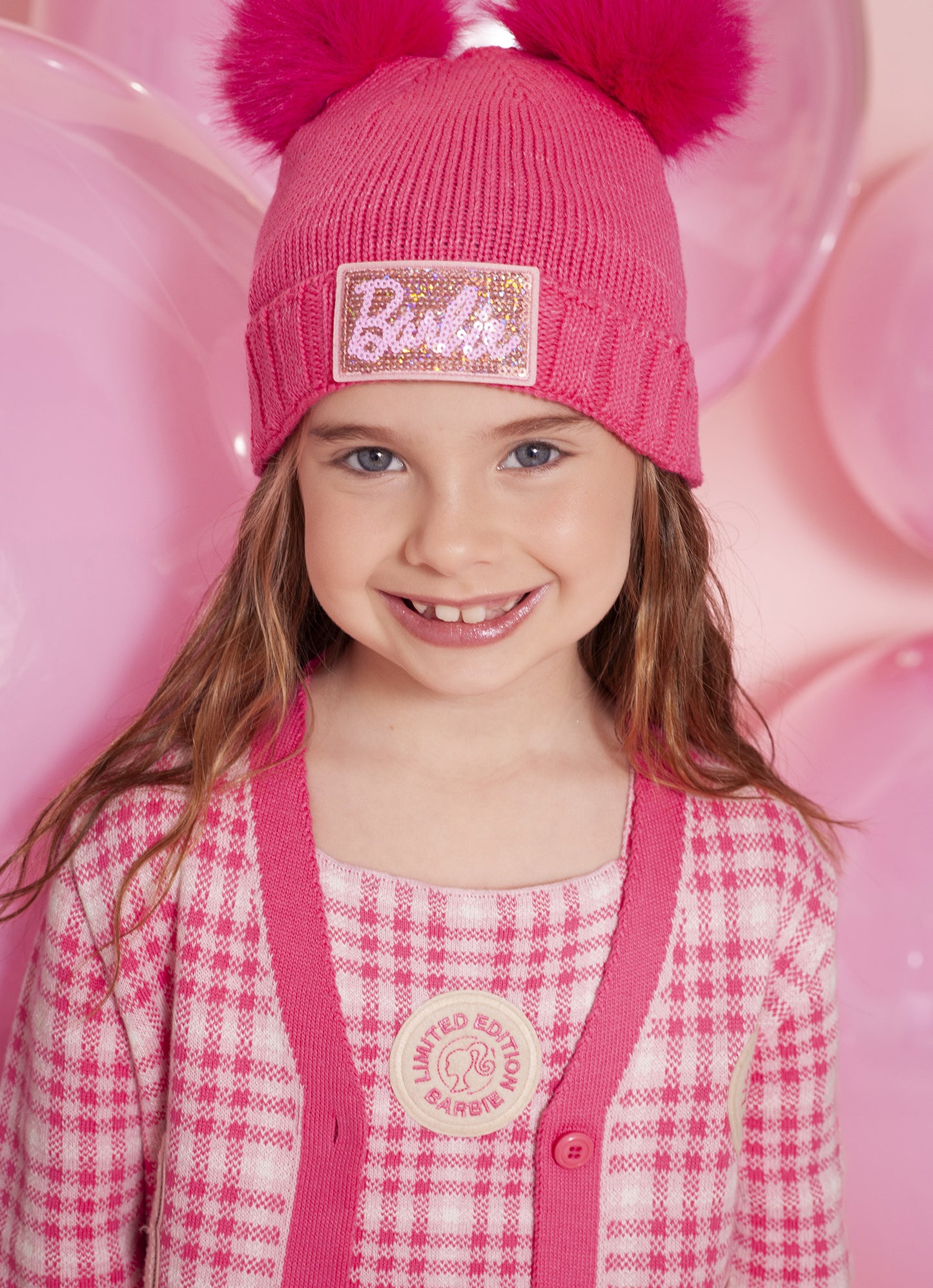 Twin Set Tricot Xadrez Patches Barbie