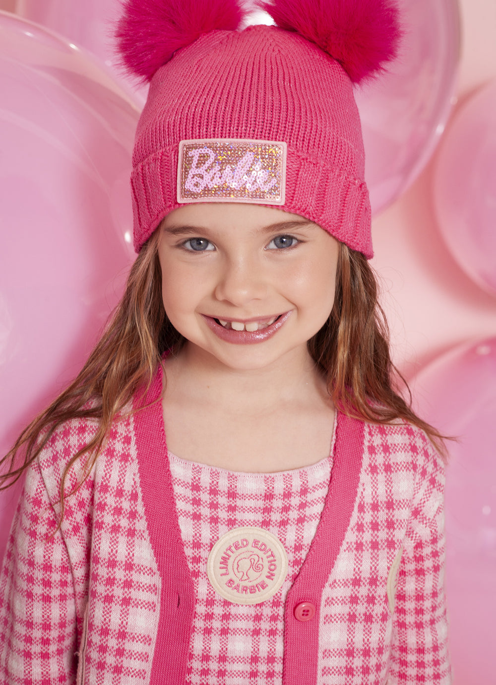 Twin Set Tricot Xadrez Patches Barbie