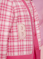 Twin Set Tricot Xadrez Patches Barbie