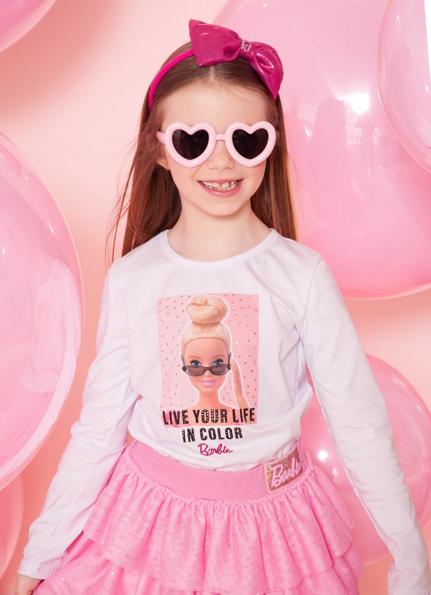 Blusa Cotton Serigrafia Color Barbie