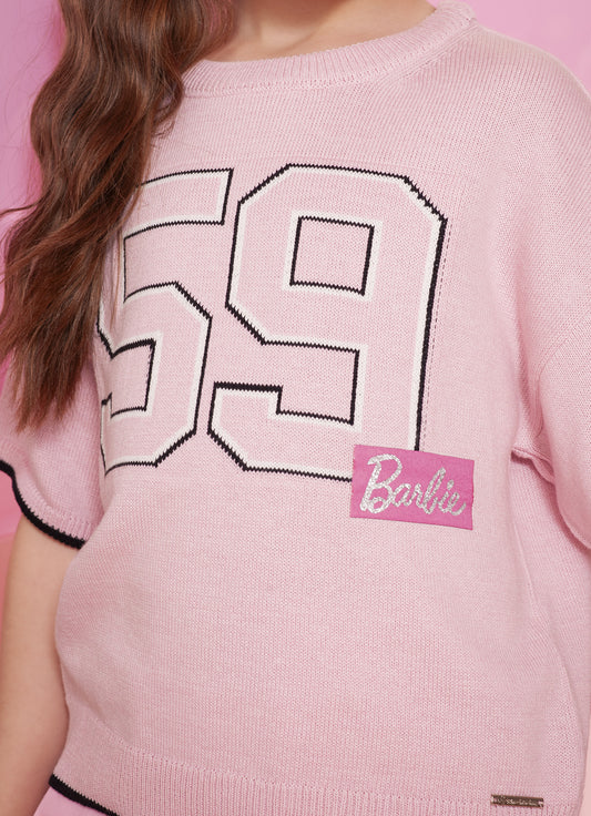 Blusa Tricot Ampla Barbie
