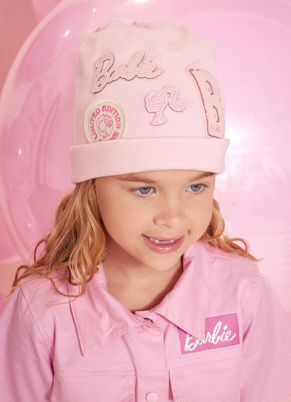 Touca Tricot Multi Patche Barbie