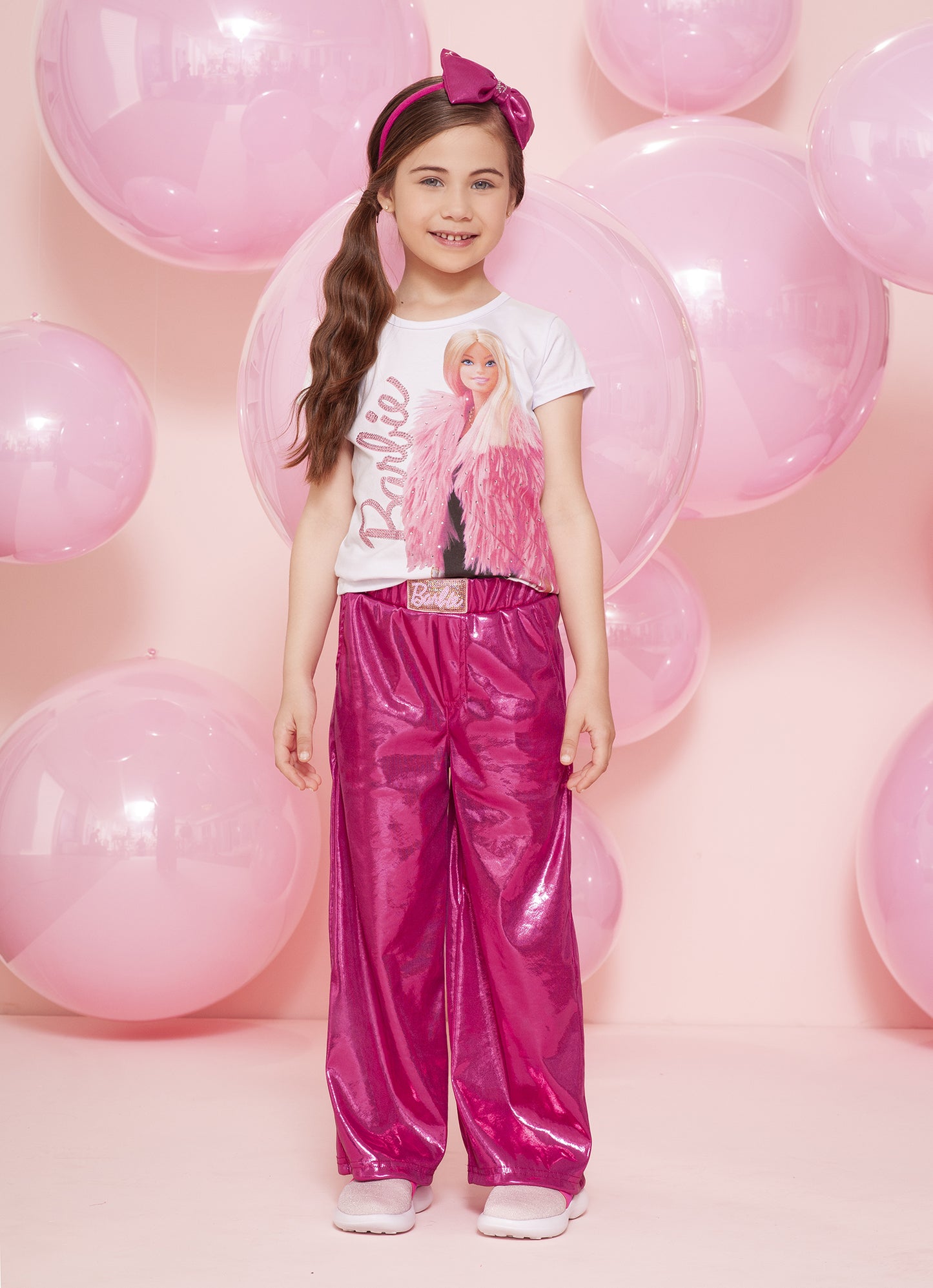 Blusa Cotton Serigrafia Barbie Casaco Pele