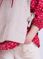 Colete Tricot Sem Costura Cristais