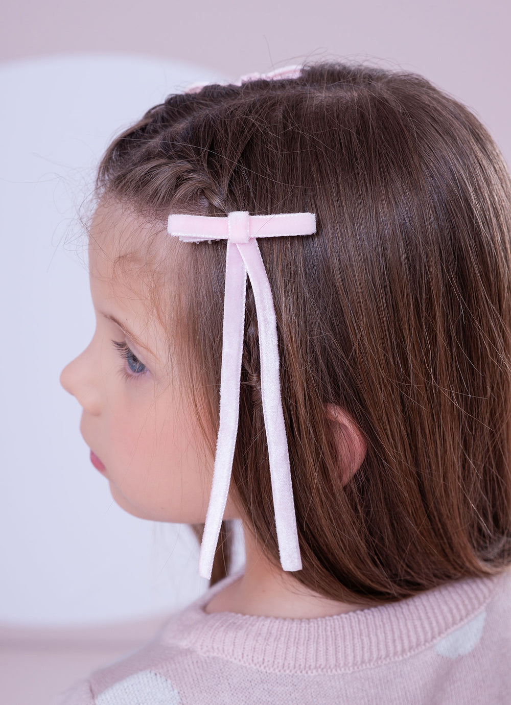 Conjunto Presilhas Laçinho Veludo