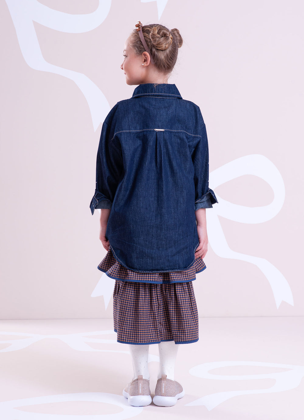 Camisa Jeans Fino Cristais