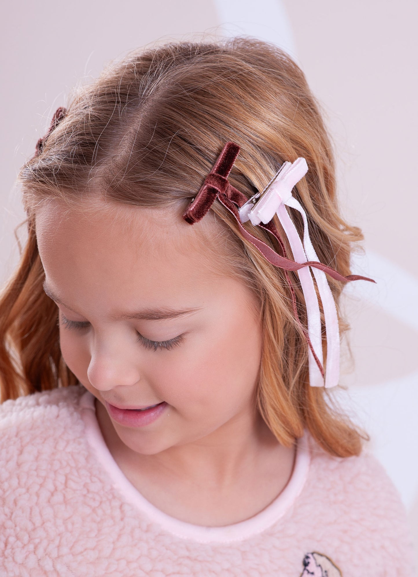 Conjunto Presilhas Laçinho Veludo