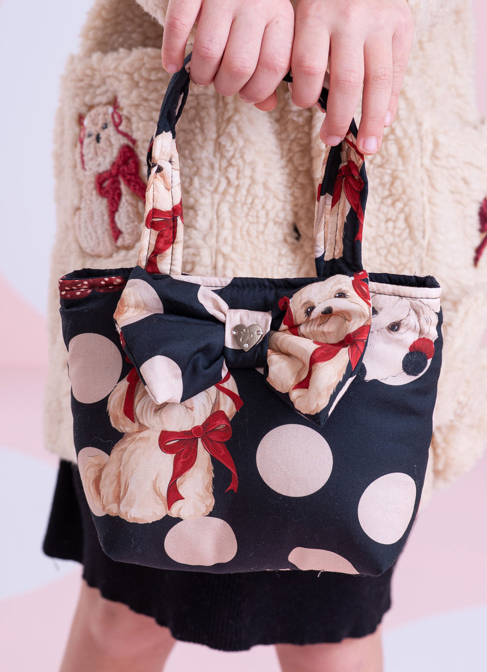 Bolsa Puffer Estampa Laço