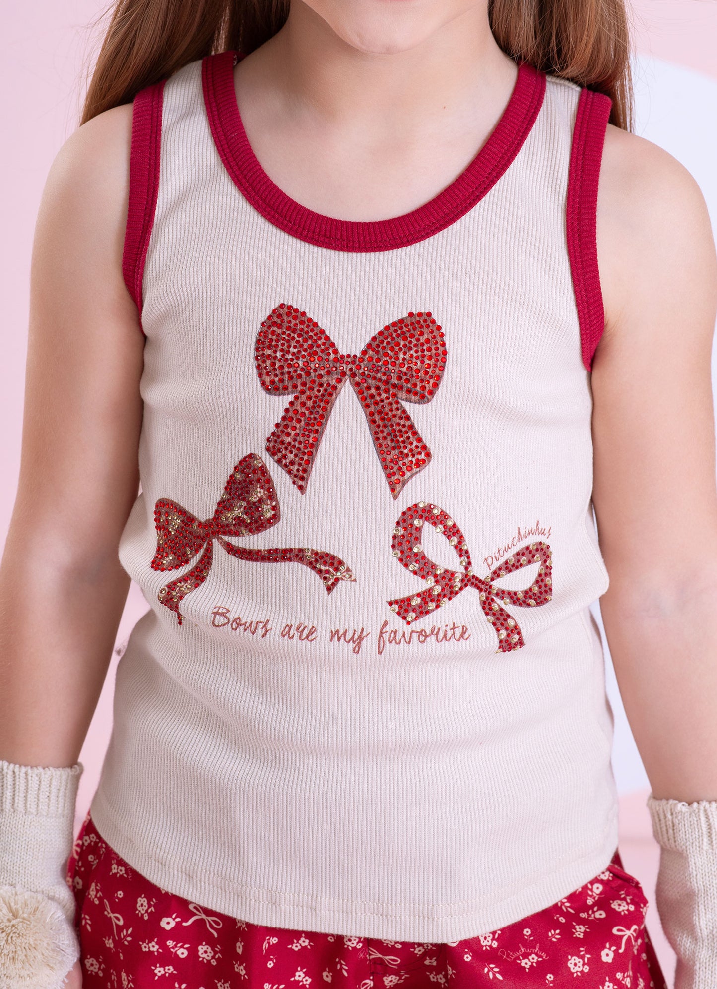 Conjunto Regata Rib Laços Cristal Flores