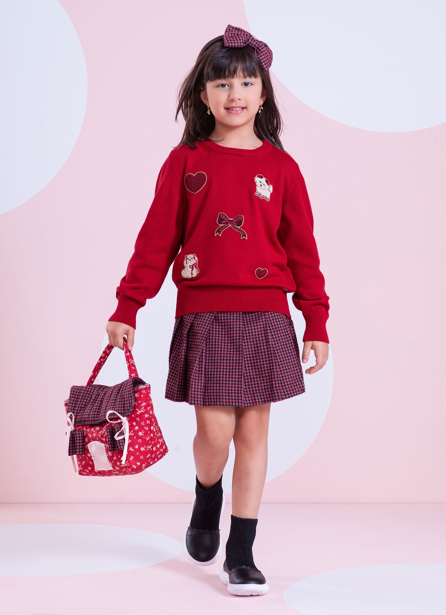 Blusa Tricot Patches Cachorrinhos