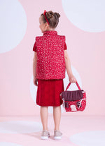 Colete Puffer Algodão Mini Flores