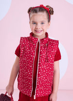 Colete Puffer Algodão Mini Flores