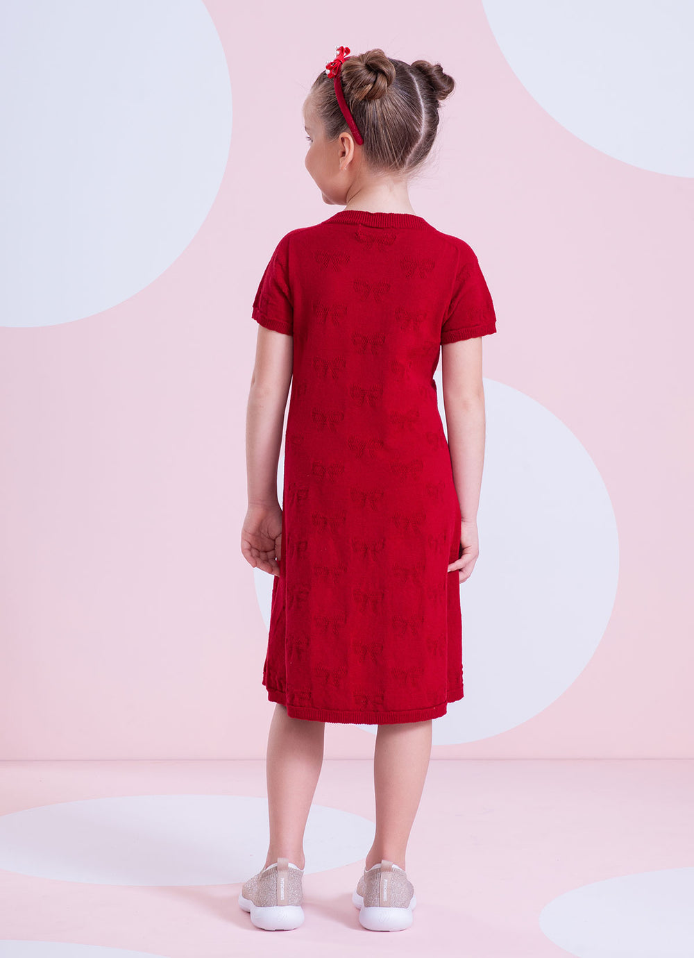 Vestido Tricot Sem Costura Laços Linx
