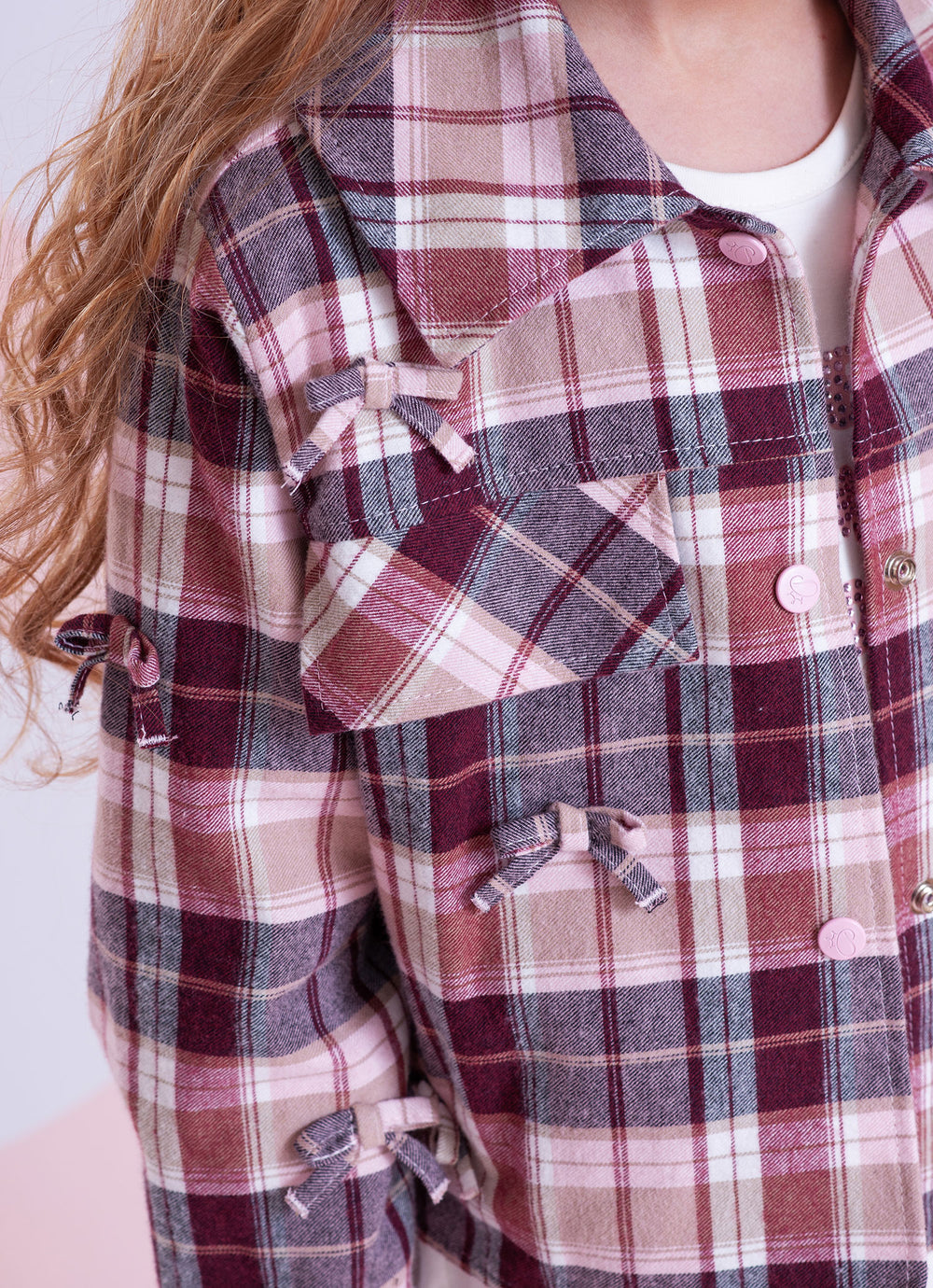 Camisa Xadrez Multi Laçinhos Aplicados