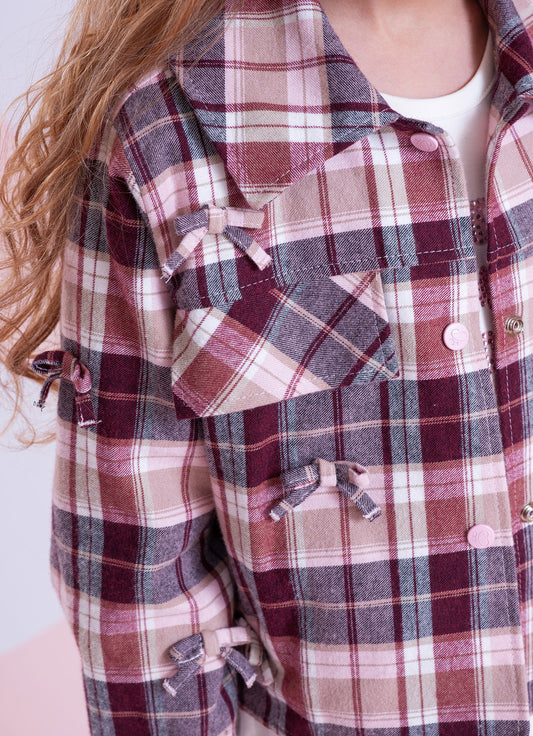 Camisa Xadrez Multi Laçinhos Aplicados