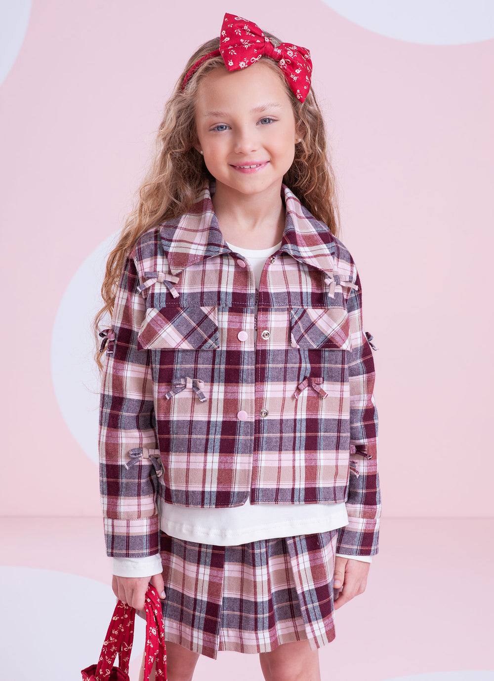 Camisa Xadrez Multi Laçinhos Aplicados