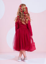 Blusa Rib Frufru Tule Gola Bordada