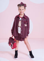 Maxi Camisa Xadrez Patche Cachorrinho