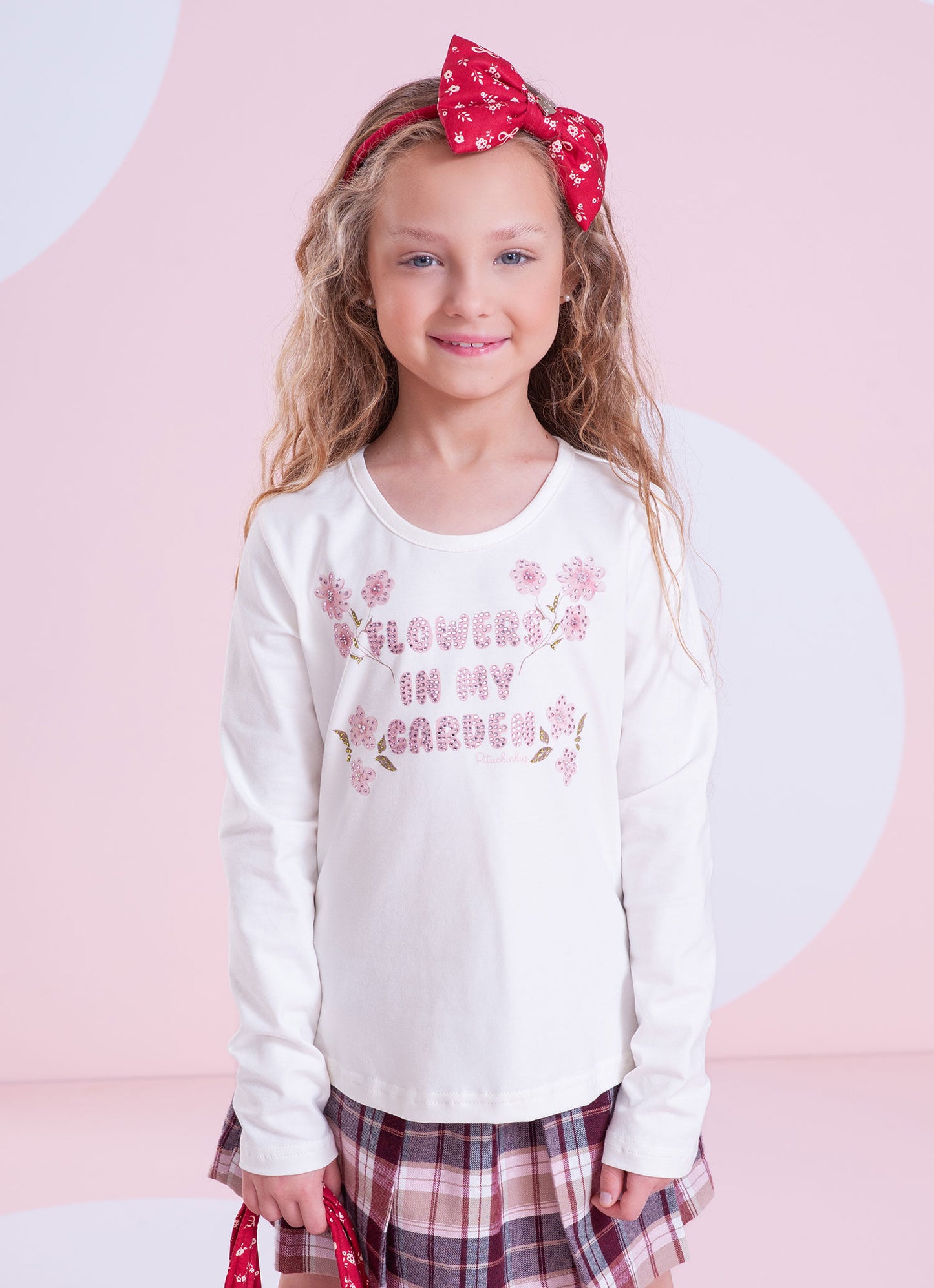 Blusa Cotton Flowers Babado