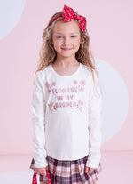 Blusa Cotton Flowers Babado