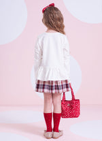 Blusa Cotton Flowers Babado