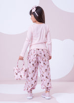 Calça Jogging Algodão Listras e Ursas
