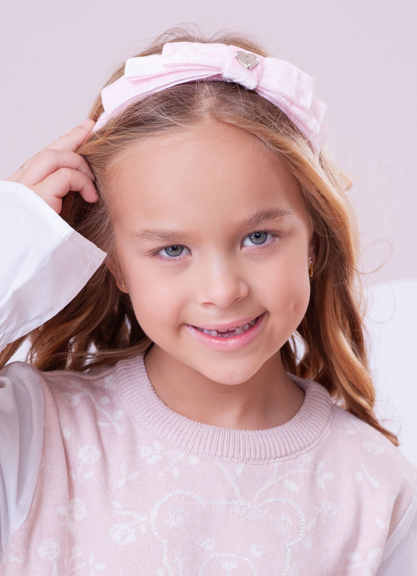 Arco Laço Triplo Veludo