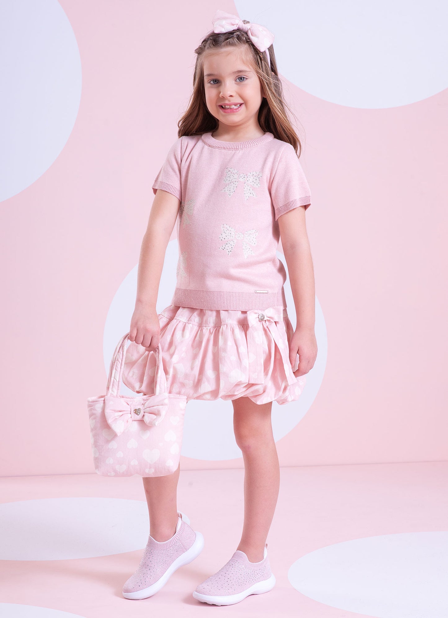 Bolsa Puffer Estampa Laço