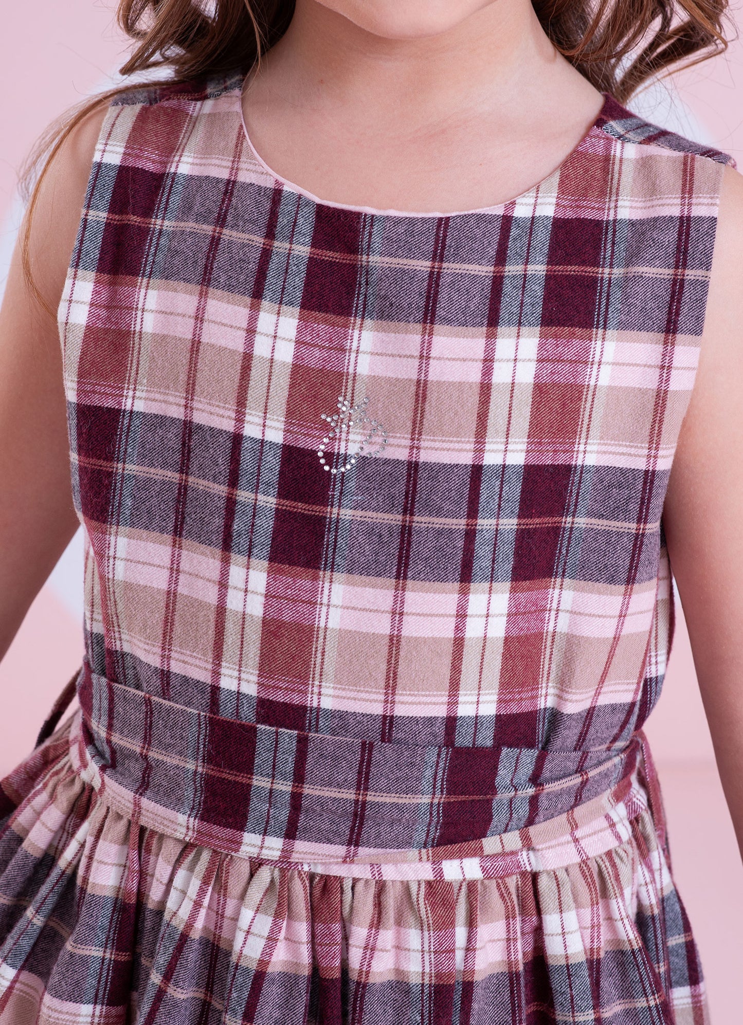 Vestido Xadrez Clássico Com Cinto