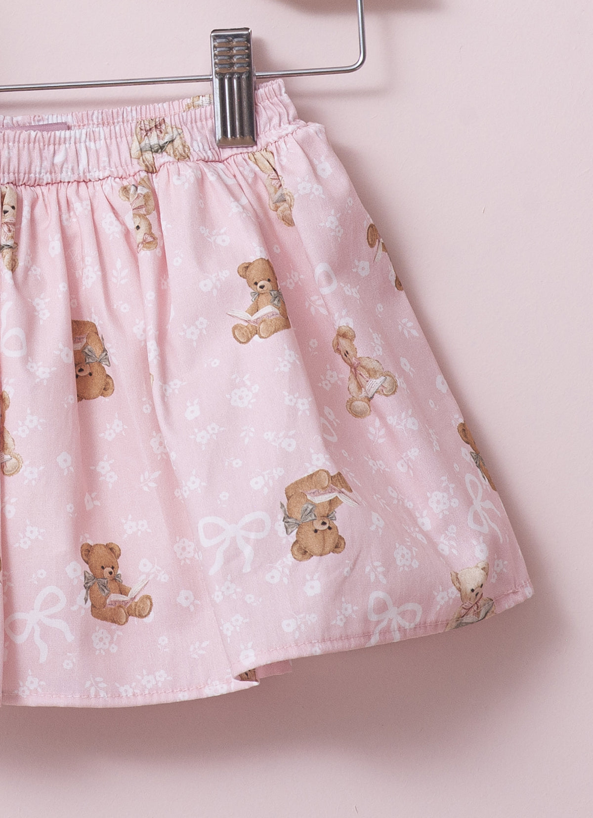 Conjunto Blusa Cotton Saia Short Algodão Pmini