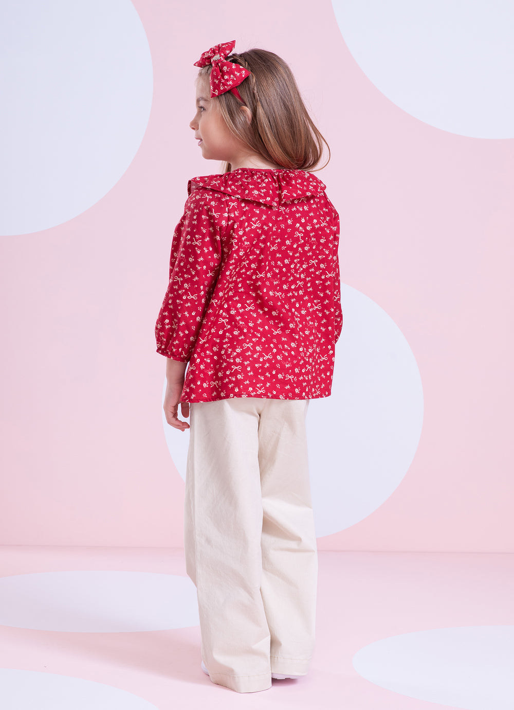 Blusa Algodão Mini Flores Gola