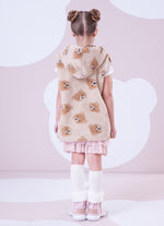 Colete Teddy Rosto Ursinhas Com Capuz