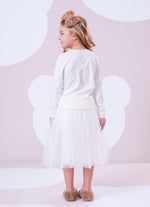 Saia Short Tule Renda Aplicada