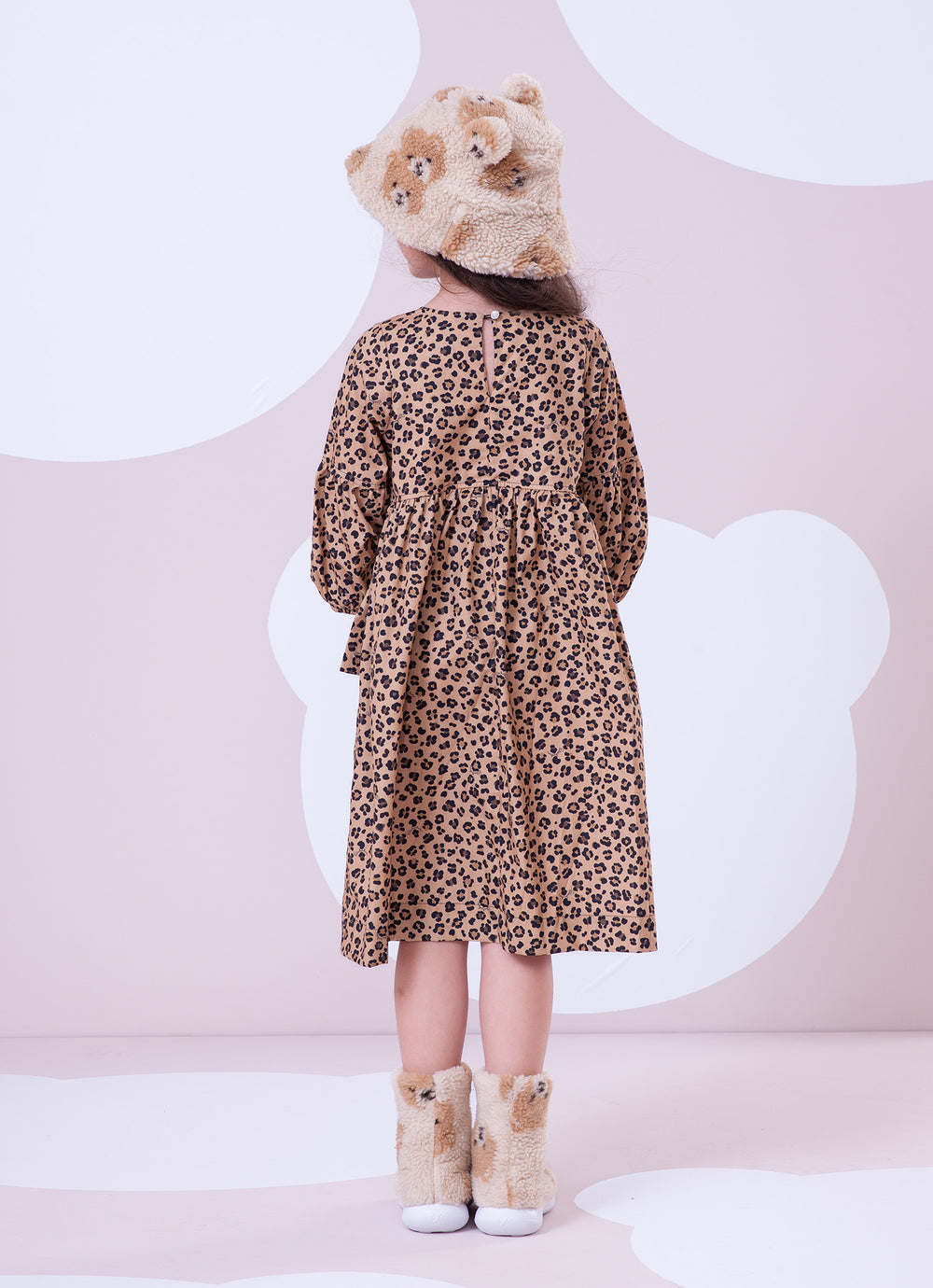 Vestido Algodão Estampa Onçinha Laço