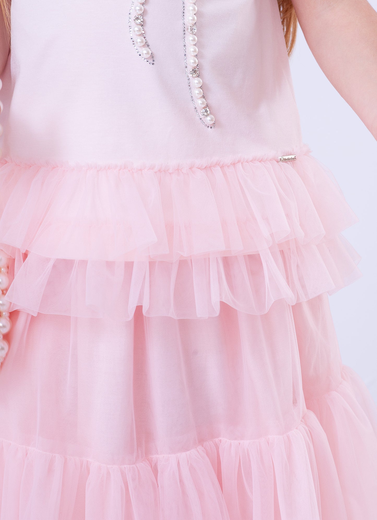 Saia Short Midi Tule Babado