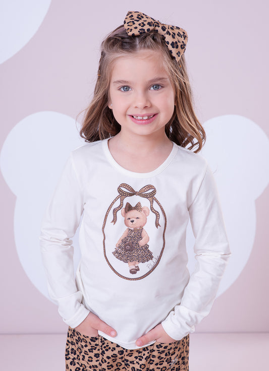 Blusa Cotton Ursinha Cristal