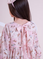 Vestido Algodão Cavalinhos e Poá Bolsos